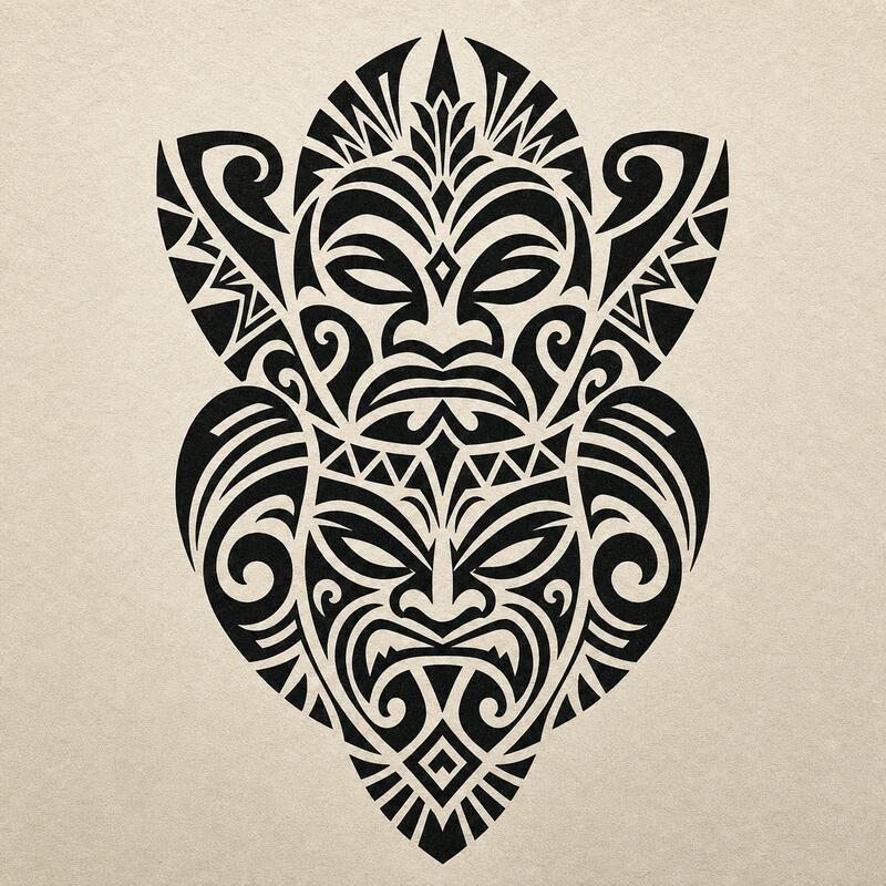 Tribal tattoo style sample